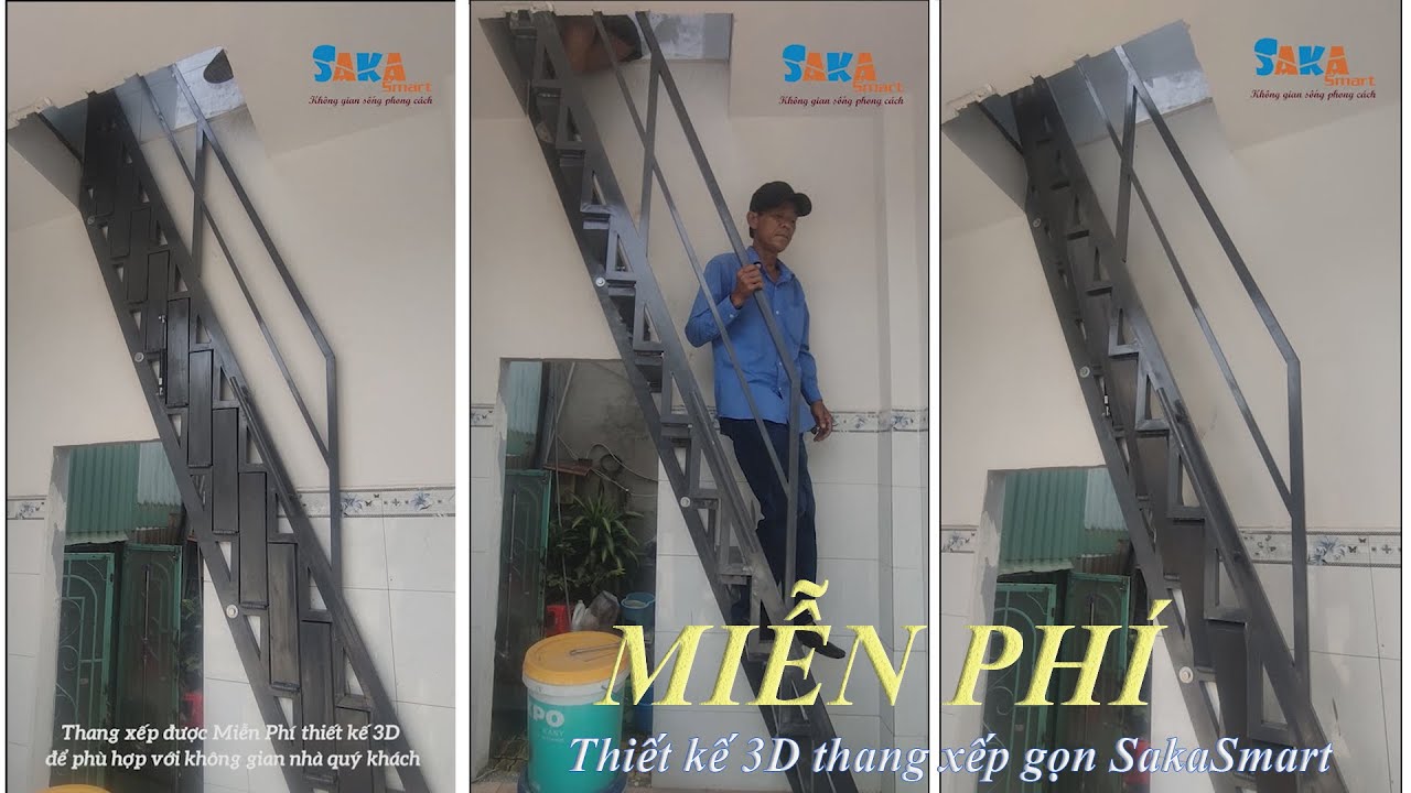 Cảm ơn anh Chinh Bình Thạnh đã sử dụng thang xếp SakaLadder thương hiệu SakaSmart Việt Nam #shorts