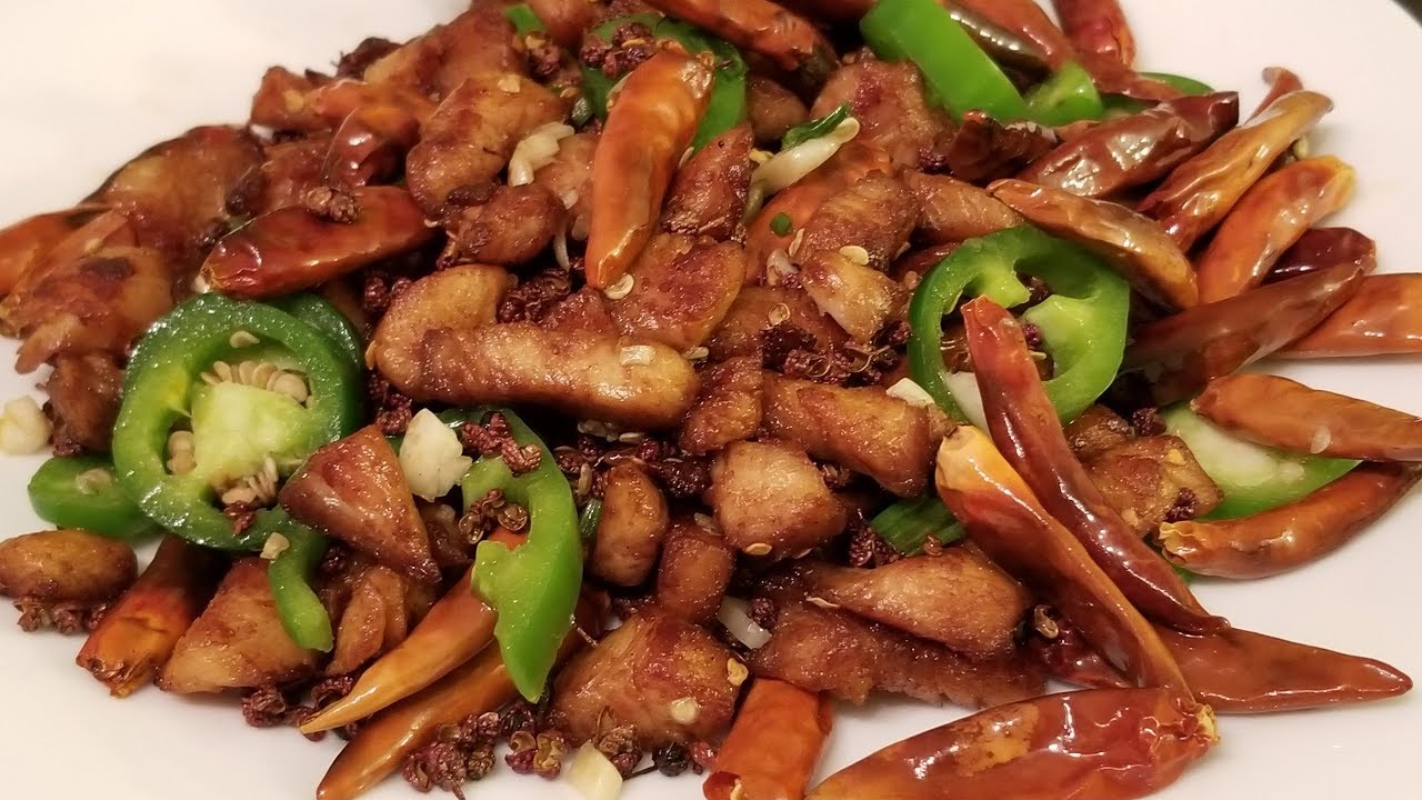 Hot and Spicy Chicken 辣子鸡-家庭简易做法 (HD)