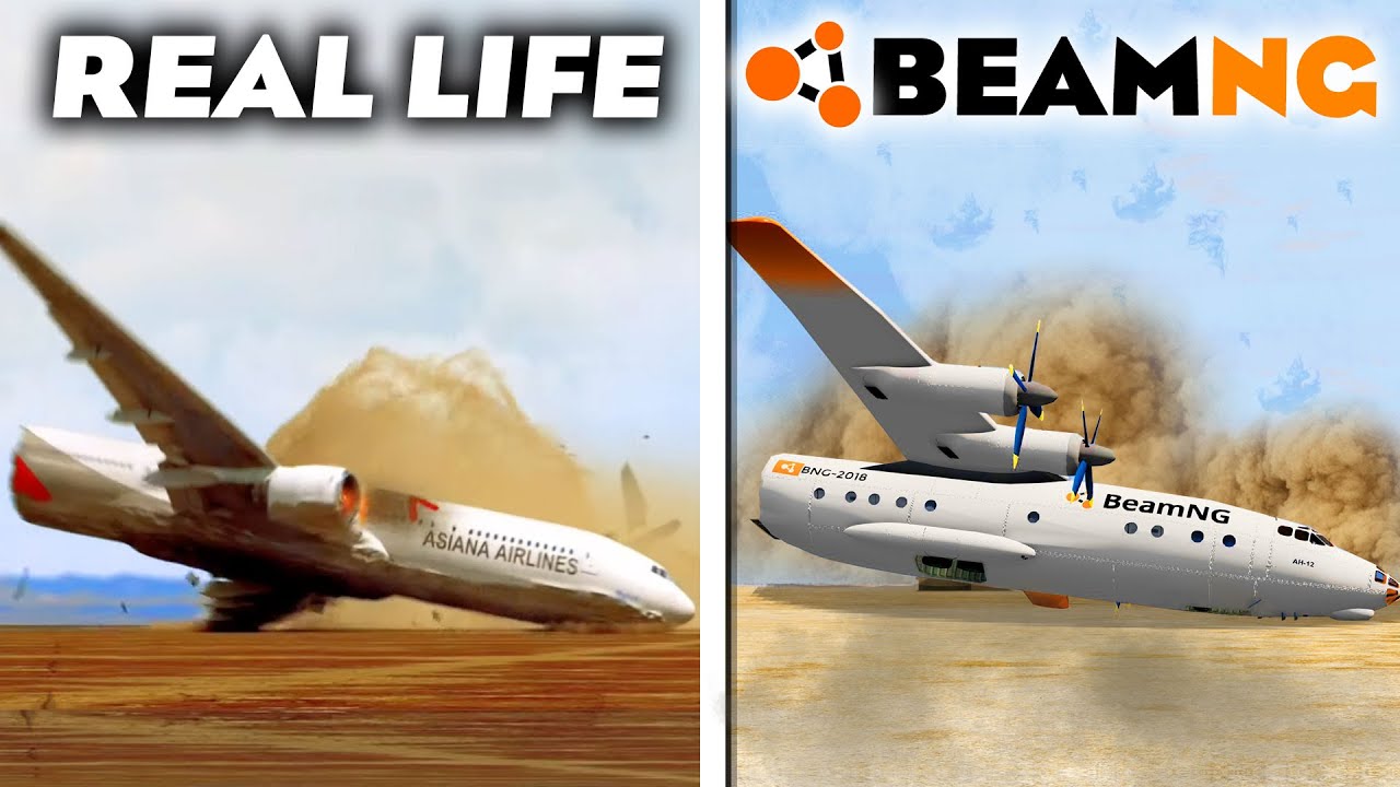 Большая подборка авиакатастроф и аварий — BeamNG.Drive