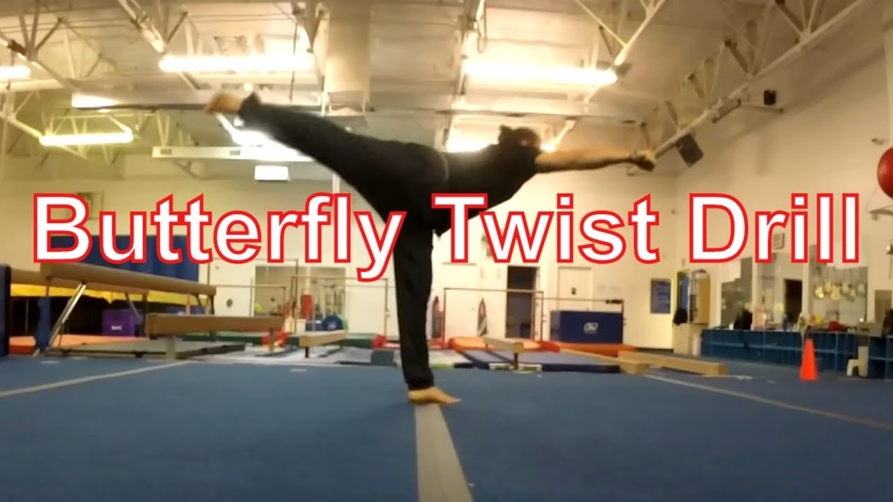 butterfly twist drill  Maripusa / Parafuseta (Tricking, Capoeira, Wushu, Parkour and Acro )