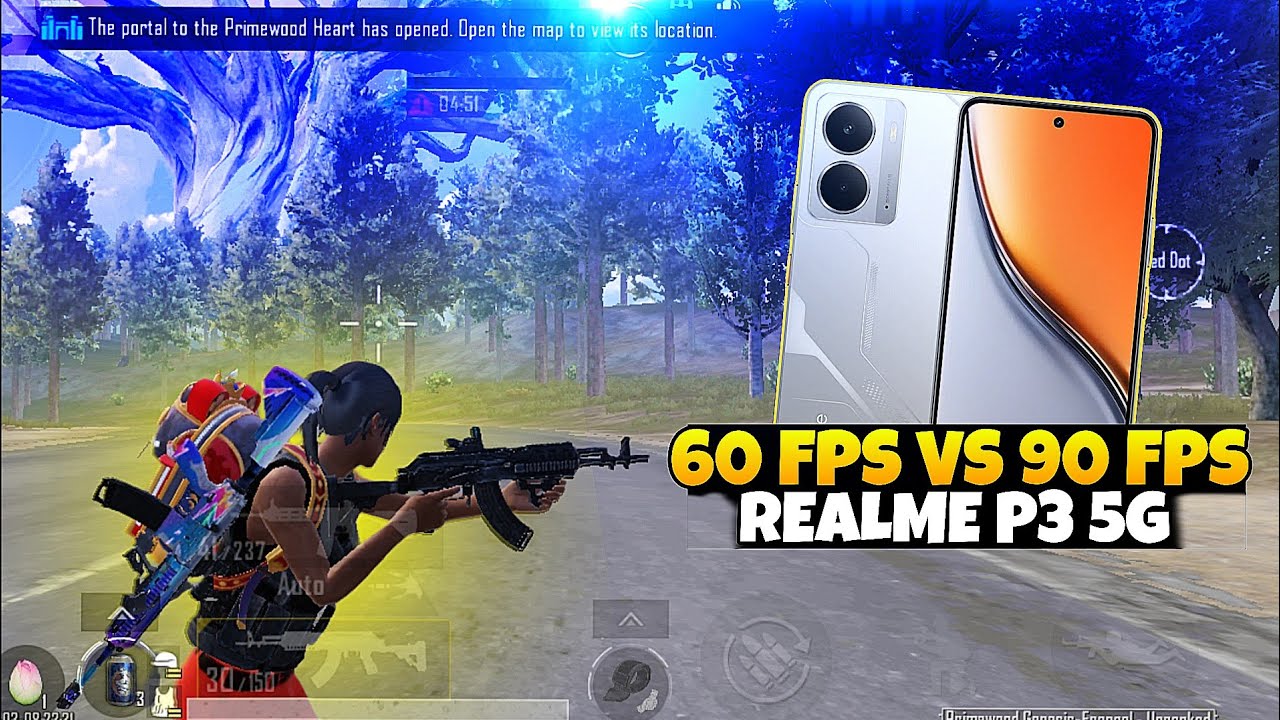 60 FPS VS 90 FPS Gaming Test  🔱 | REALME P3 5G ...