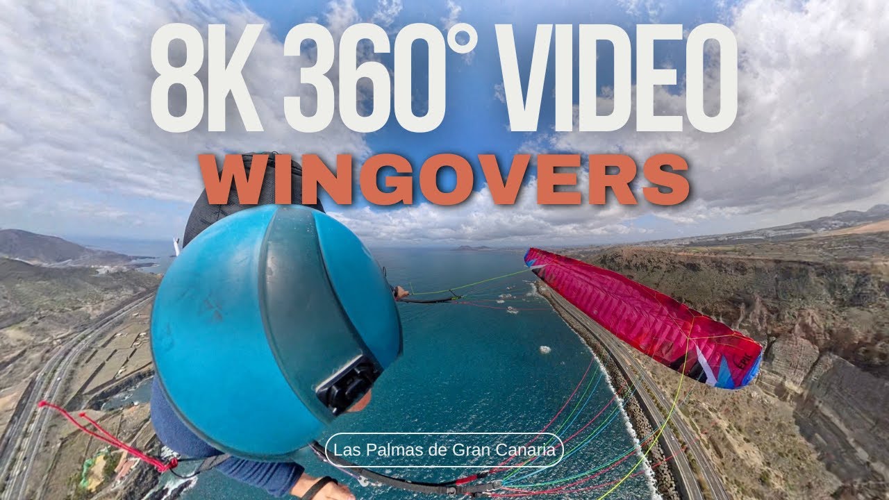 8K 360&deg; Video - Fly Yourself Acro Paragliding (Wingovers)