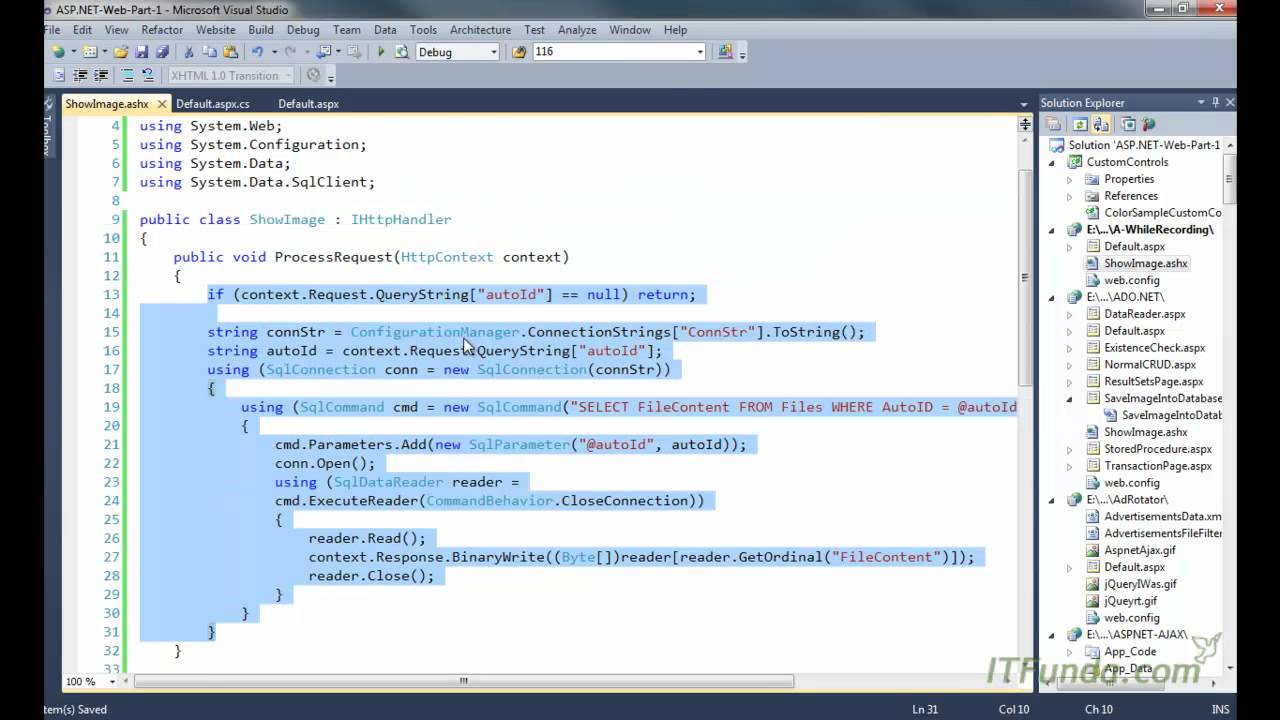 How to retrieve the saved image into database and show them on the page?