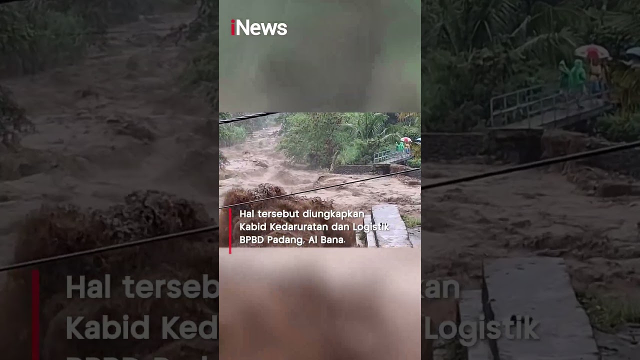 Sumbar Diterjang Banjir Bandang, 3 Orang Tewas #shorts