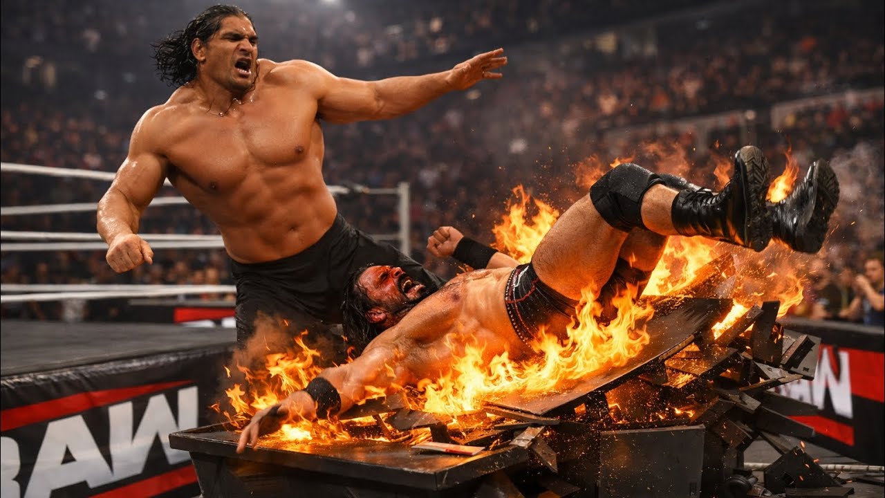 THE GREAT KHALI VS DREW MCYNTYRE FULL MATCH HD LIVE 4K—-WWE RAW LIVE  HD 4K!!! #wwe #viral 