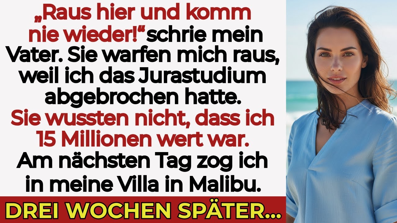 Meine Familie warf mich an Weihnachten raus—am nächsten Tag kaufte ich eine 15-Mio.-€-Villa