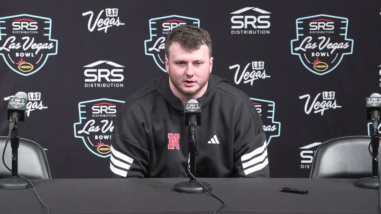 Nebraska Football: Riley Van Poppel Las Vegas Bowl postgame press conference