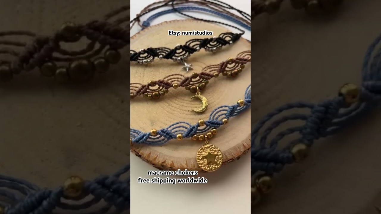 Etsy: numistudios #macrame #boho #bohemian #lato #choker