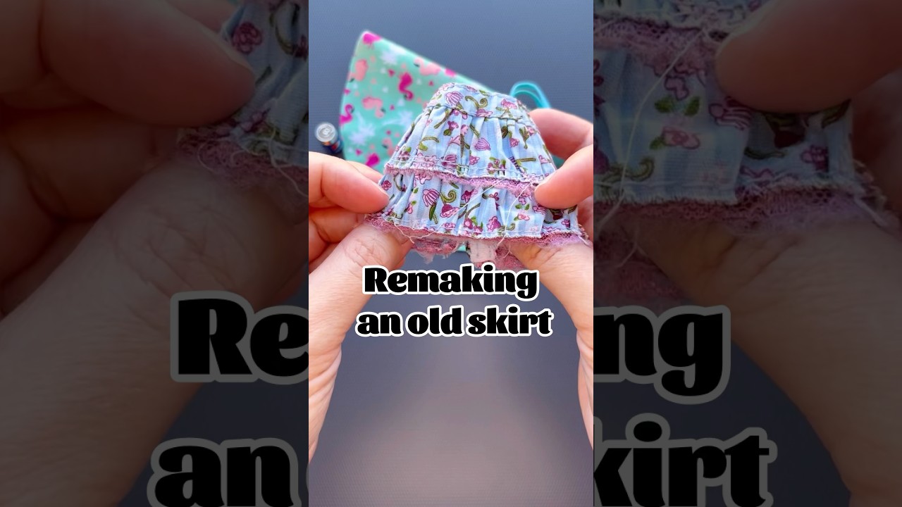 Remaking an old skirt 