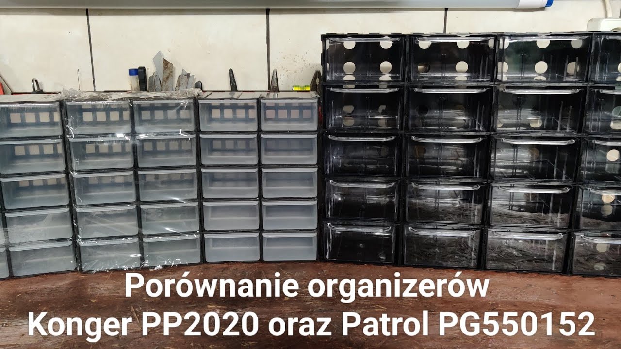 Por&oacute;wnanie organizer&oacute;w Konger PP2020 oraz Patrol PG550152.