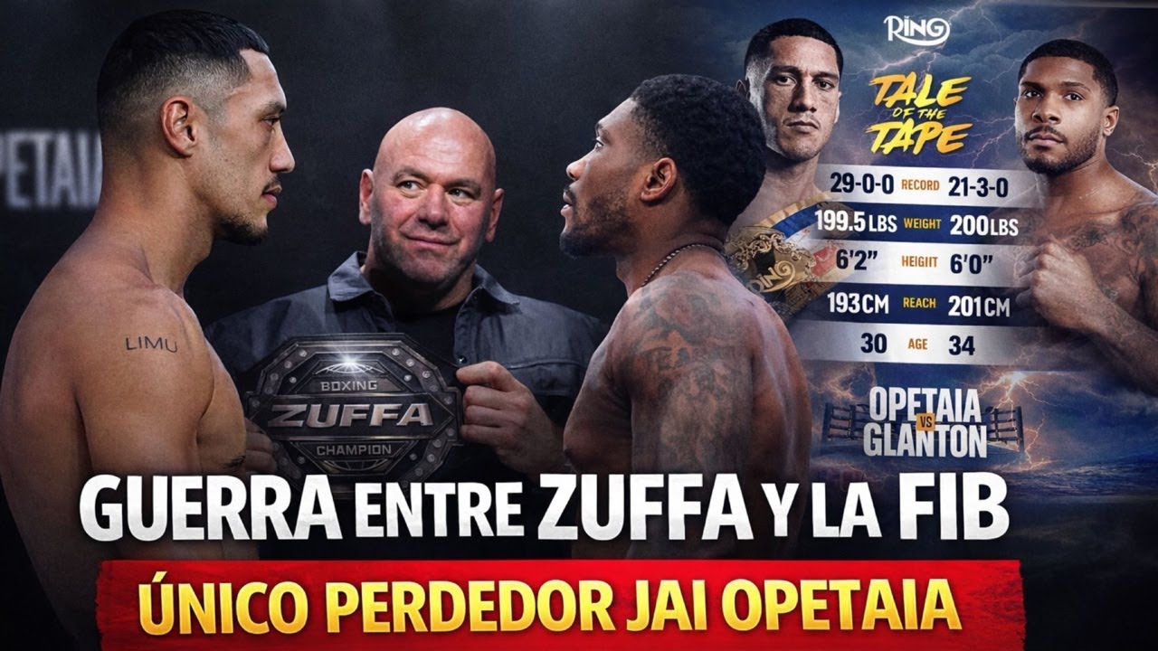 Zuffa Boxing y la FIB reventaron el sueño de Jai Opetaia
