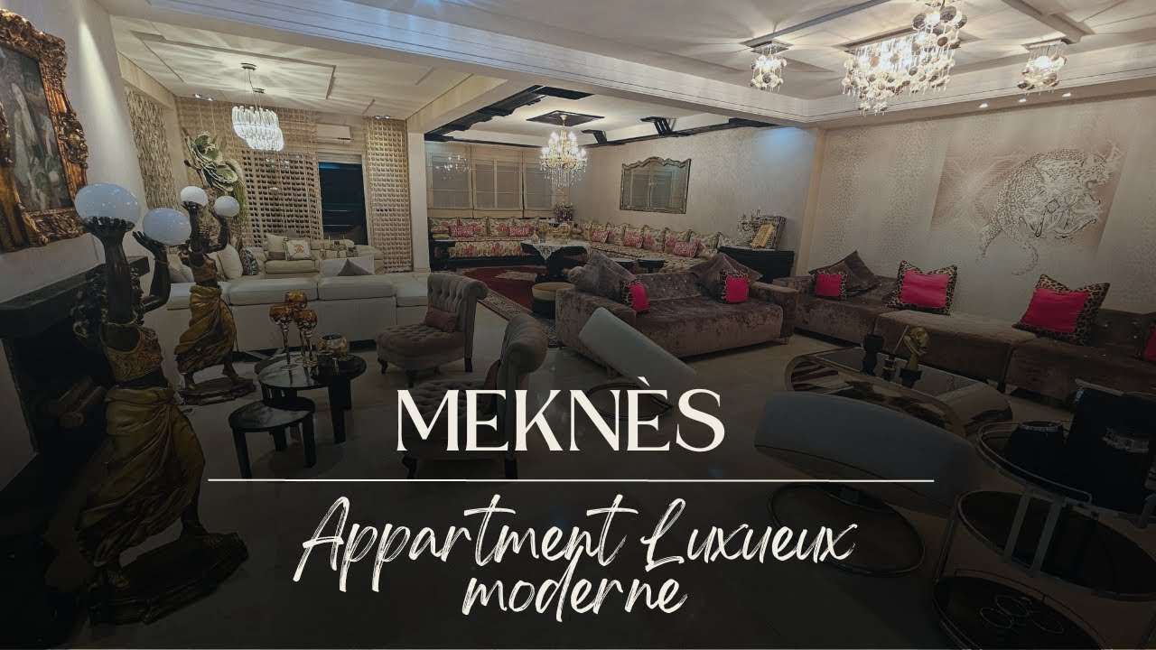 ❤️ جمالك جمال ما شاء الله شقة فاخرة للبيع بمدينة مكناس حمرية بشارع الجيش الملكي بالذوق رفيع ❤️