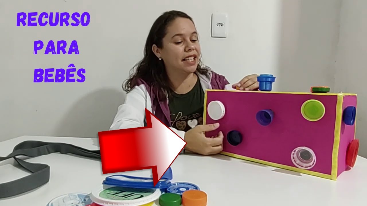 Caixa Sensorial com Tampas para Bebês!