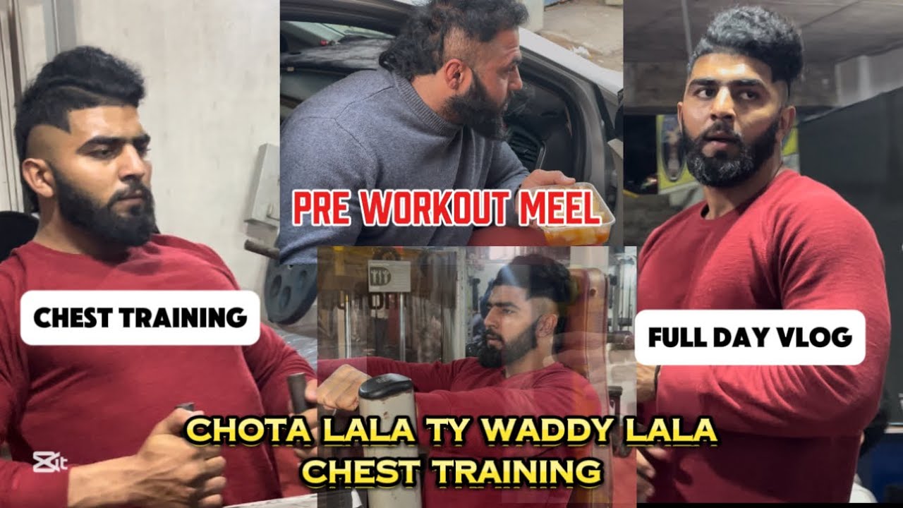 GYM VLOG |Chest Training In GYM Lala Zafar Kamboh VS Lala Jabar Kamboh| #lala #gymmotivation #gym