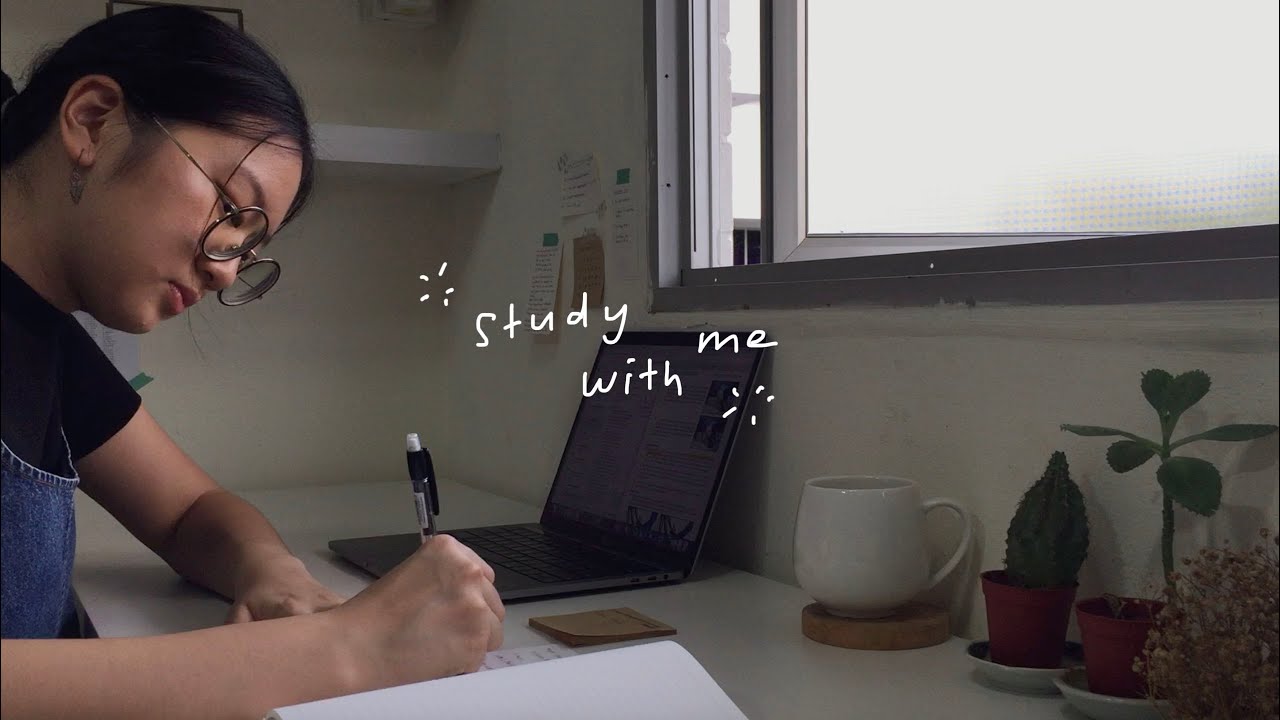 study with me for 1 hour ☁️ | real time, no music