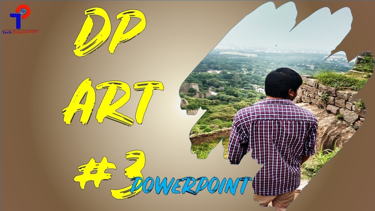 Attractive Creative Brush Like Photo Frame Design In Powerpoint | MS Powerpoint Tut |Tech Prapancham