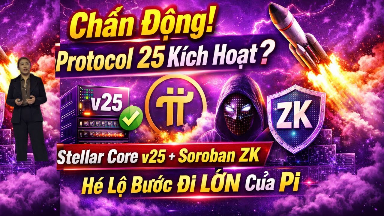 Chấn Động! Protocol 25 Kích Hoạt? Stellar Core v25 + Soroban ZK Hé Lộ Bước Đi LỚN Của Pi