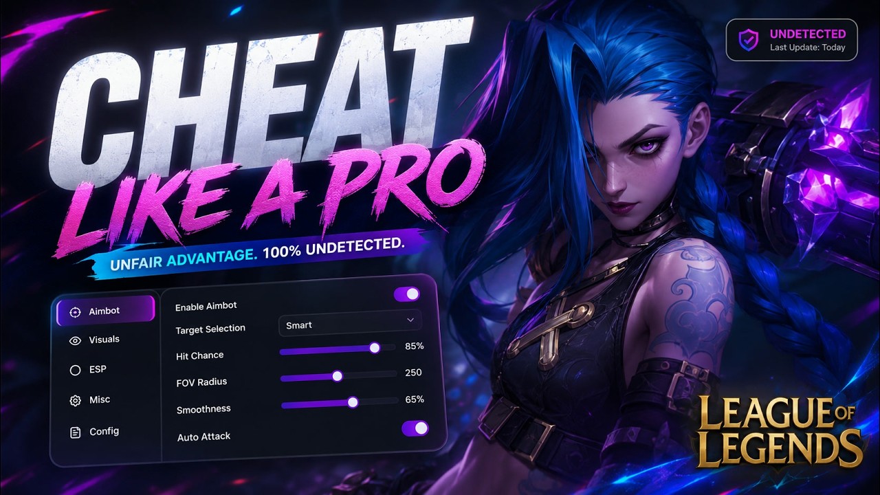 LOL Cheats - Win Every Game With Best Free Undetected League Of Legends Cheat in 2026! NEW