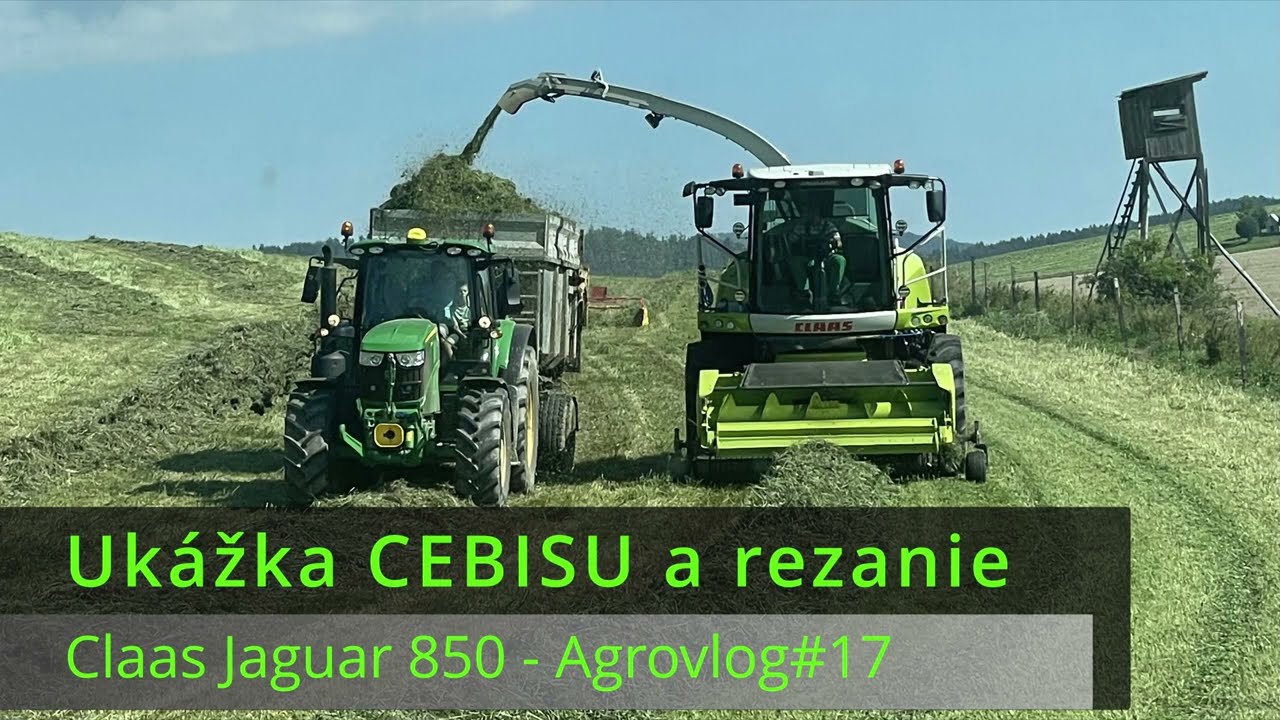 Ukážka CEBISU pri rezaní senáže! - Claas Jaguar 850 - Agrovlog#17