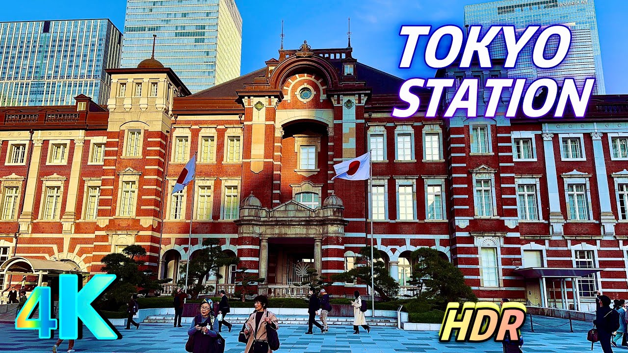 [4K HDR] Kyobashi to Tokyo Station via Yurakucho 🌇👑 [Tokyo Walk]
