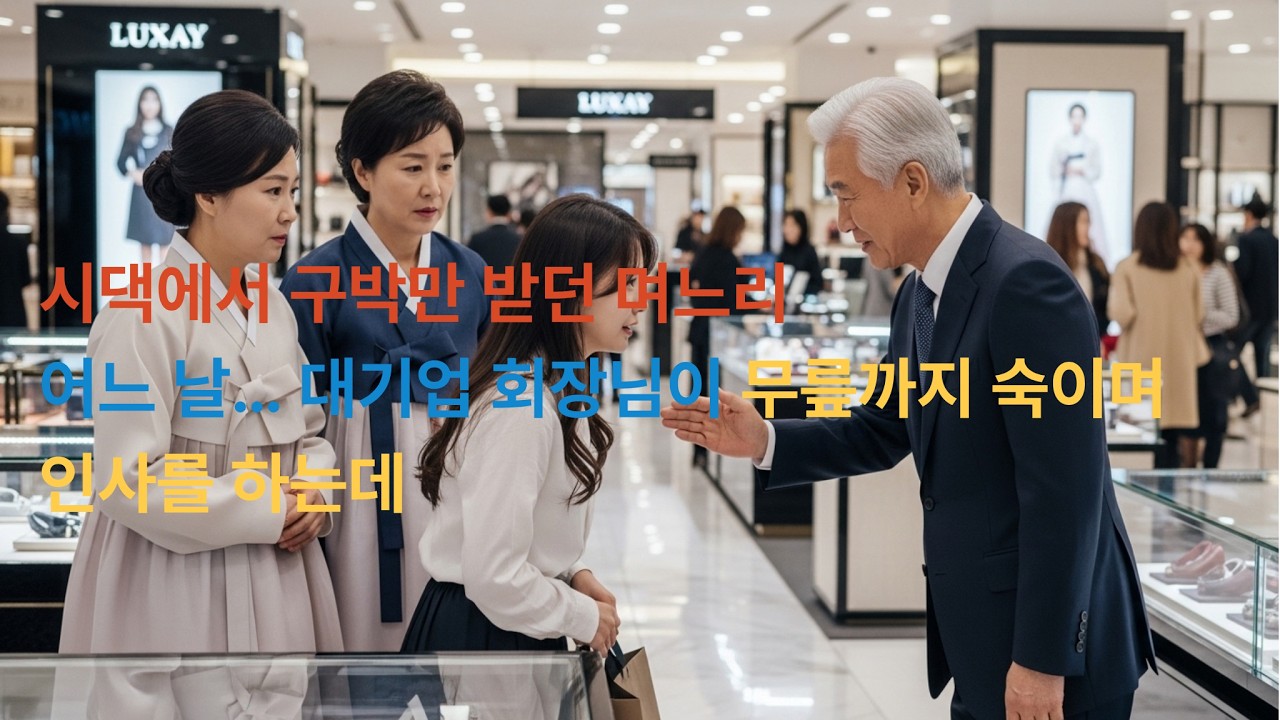 “시댁에서 구박만 받던 며느리… 대기업 회장이 직접 찾아와 정중히 인사하자 시어머니 표정이 얼어버렸다”