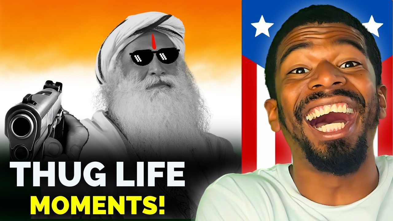 Sadhguru ULTIMATE Spontaneity 👌 Thug Life - PART 2🤙 | American Reacts