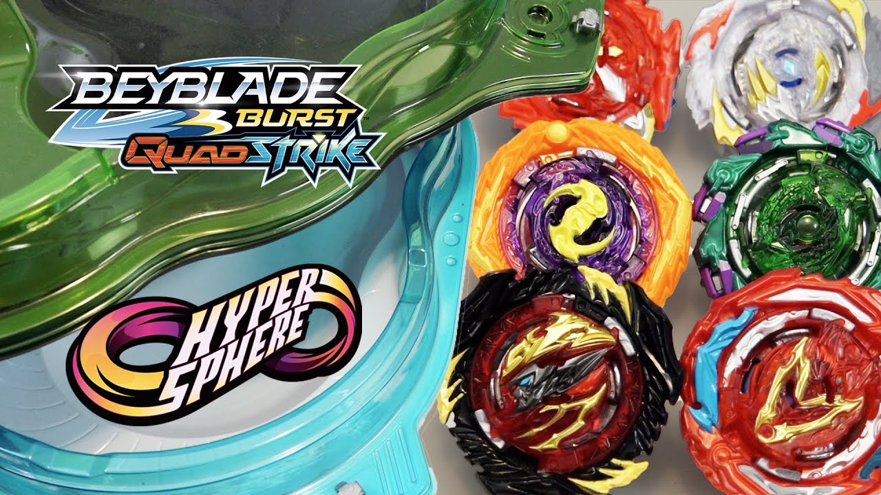 QUADSTRIKE BEYS HYPERSPHERE CROSSOVER! | Beyblade Burst Epic Battle