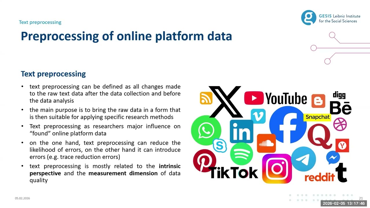 Meet the Experts: Preprocessing text data with TextPrep (KODAQS Toolbox)