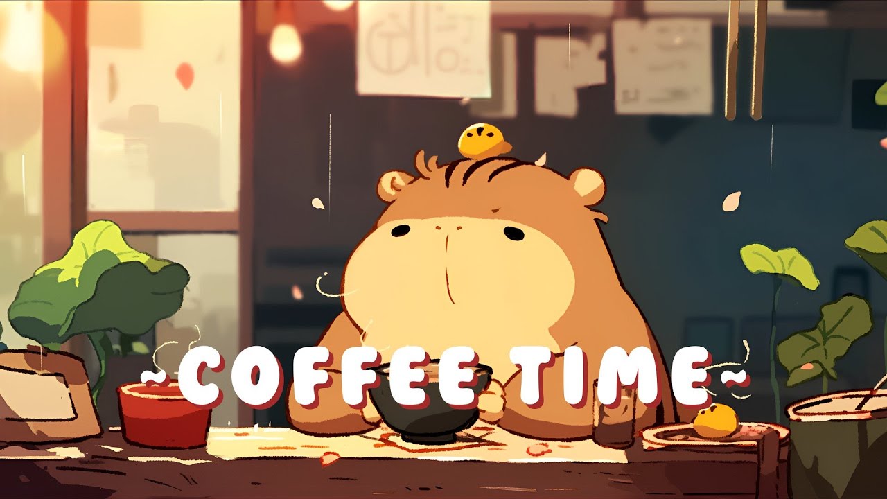[Full Hour] Capybara Beats & Lofi | Chill Jazz Beats to Relax/Study 🦫 ✨ 🌙