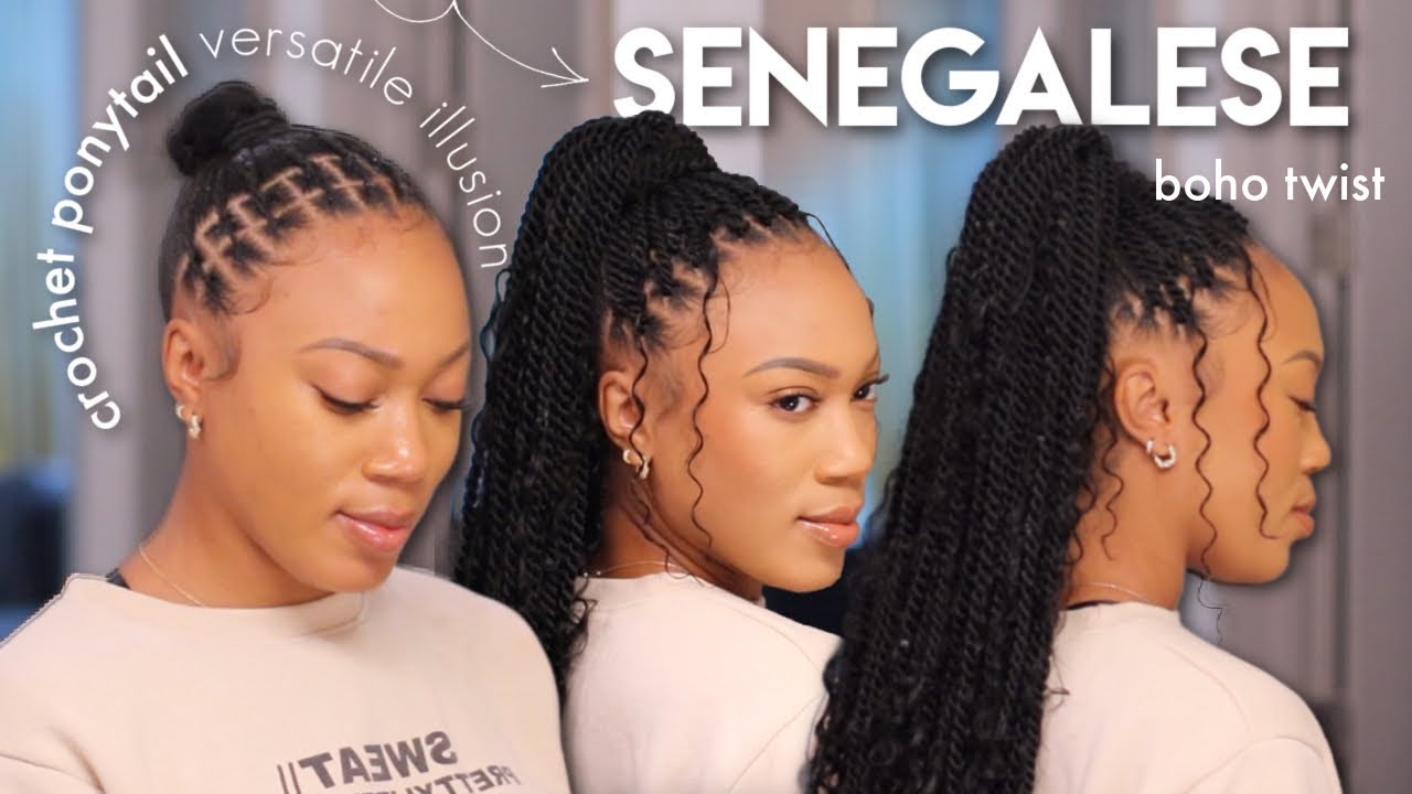 Illusion Crochet Braid Boho Senegalese Twist