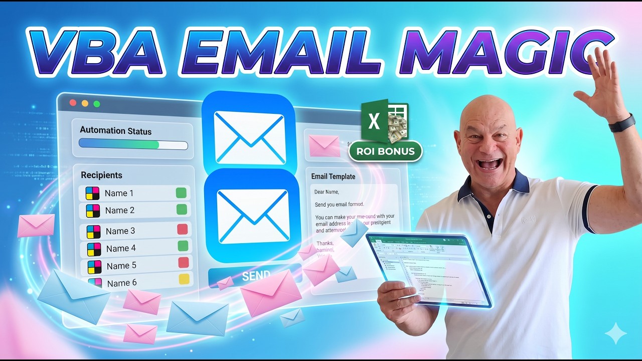 How To Send Outlook Emails From Excel Using VBA For Beginners + FREE TEMPLATE