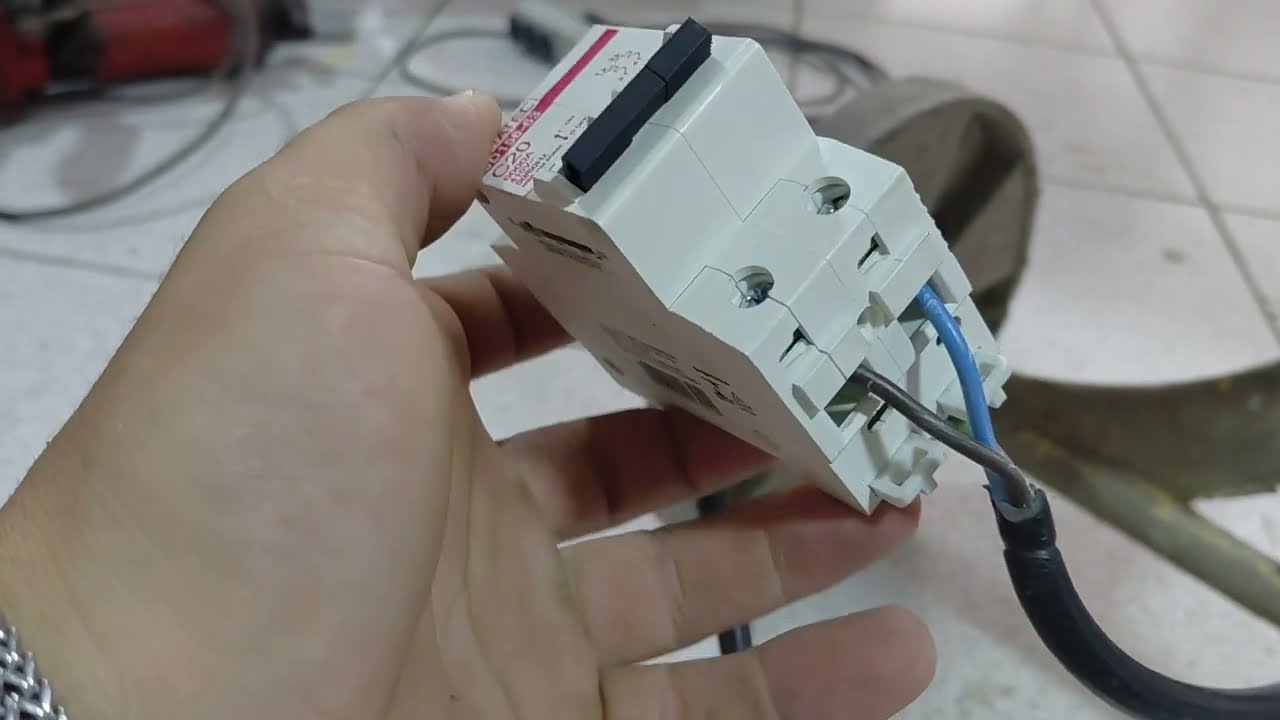 Como ligar o disjuntor no motor e fios da betoneira