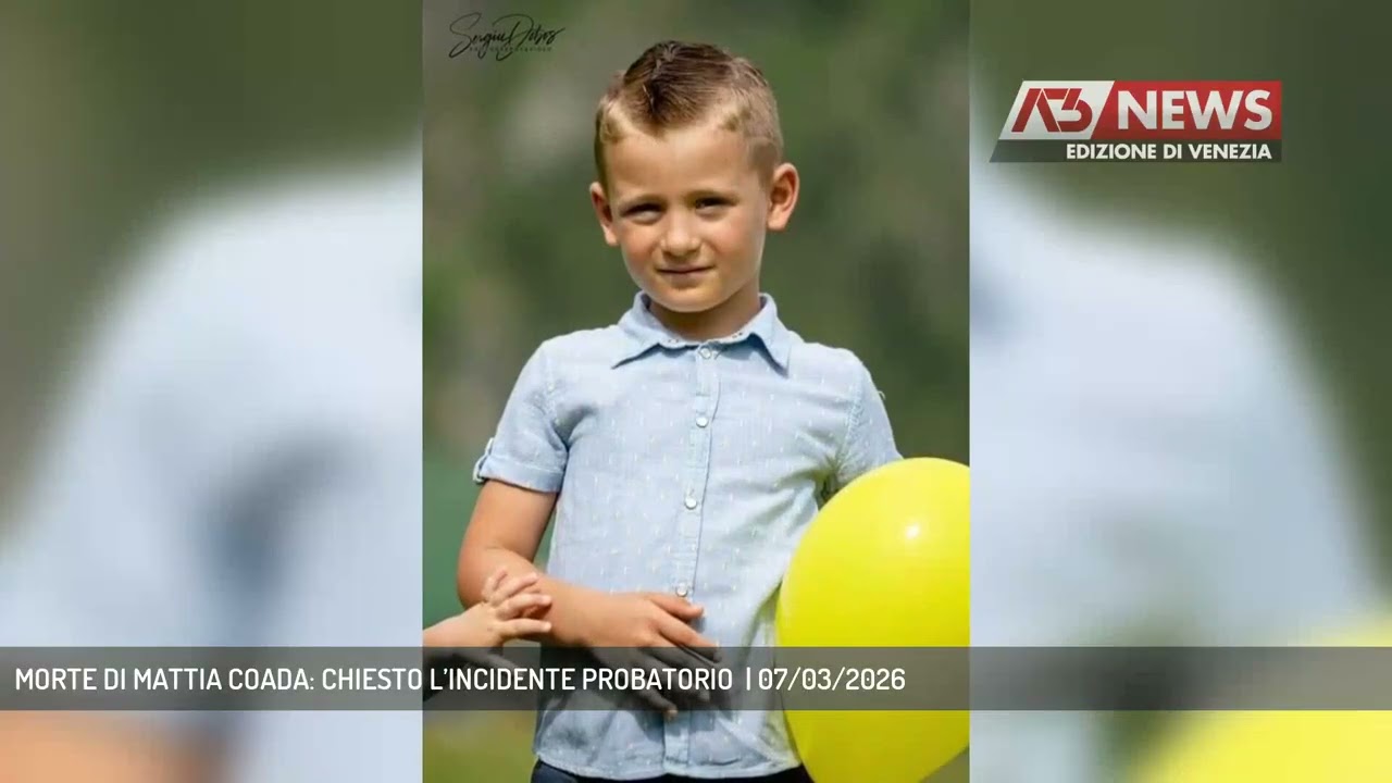 MORTE DI MATTIA COADA: CHIESTO L’INCIDENTE PROBATORIO  | 07/03/2026