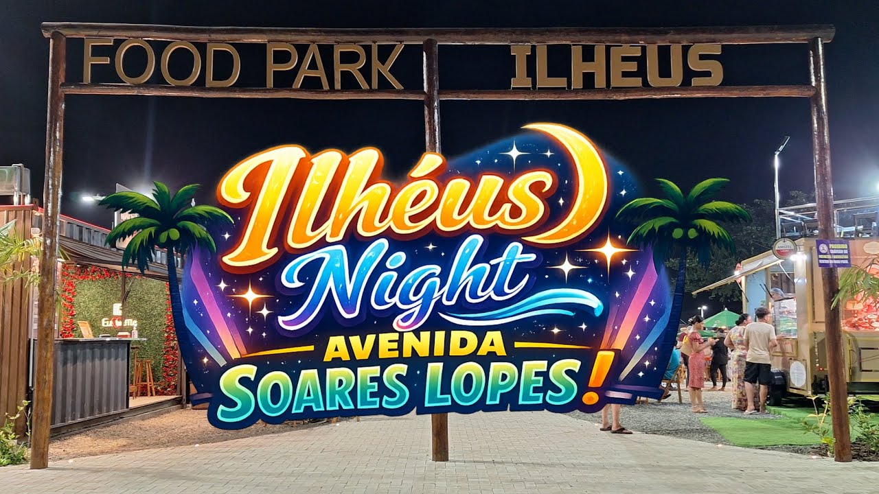 Ilhéus à noite: Um rolê aleatório pela Avenida Soares Lopes! 🌃🌑