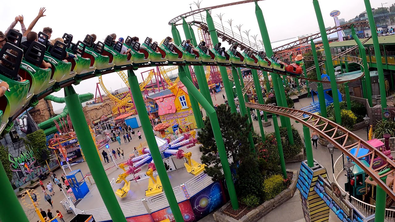 Green Scream [4K] On Ride POV - Adventure Island