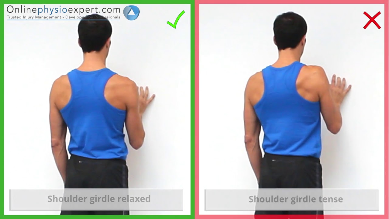 Walking up the wall shoulder mobility R