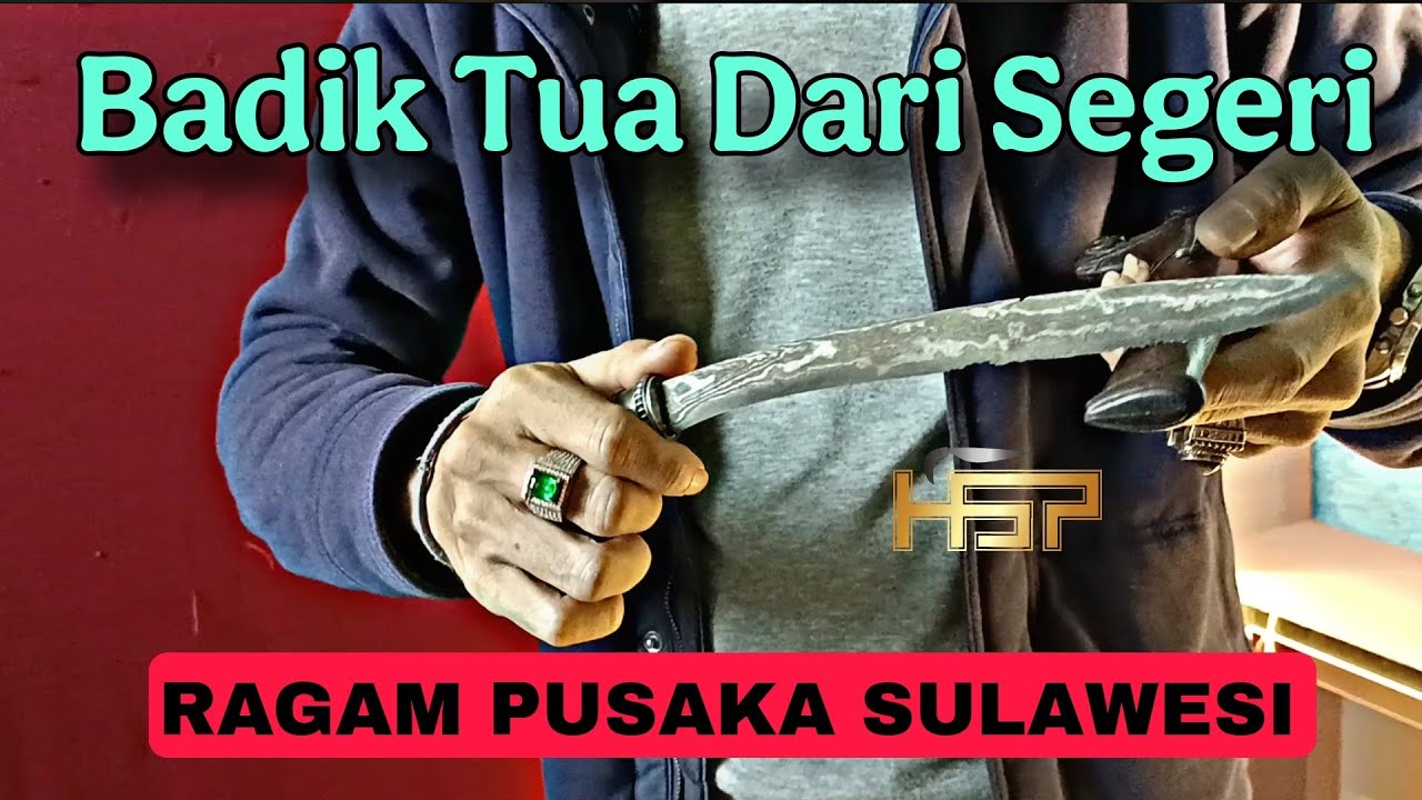 Badik Segeri Tua Orisinil Bawaan - Ragam Pusaka Sulawesi - HSP Pusaka Galeri