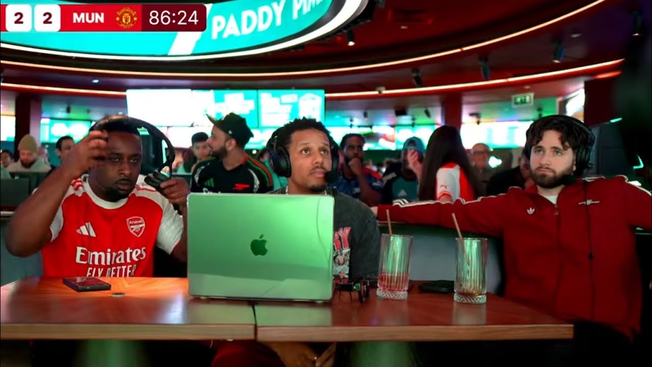 Arsenal 2-3 Man United GOAL REACTIONS