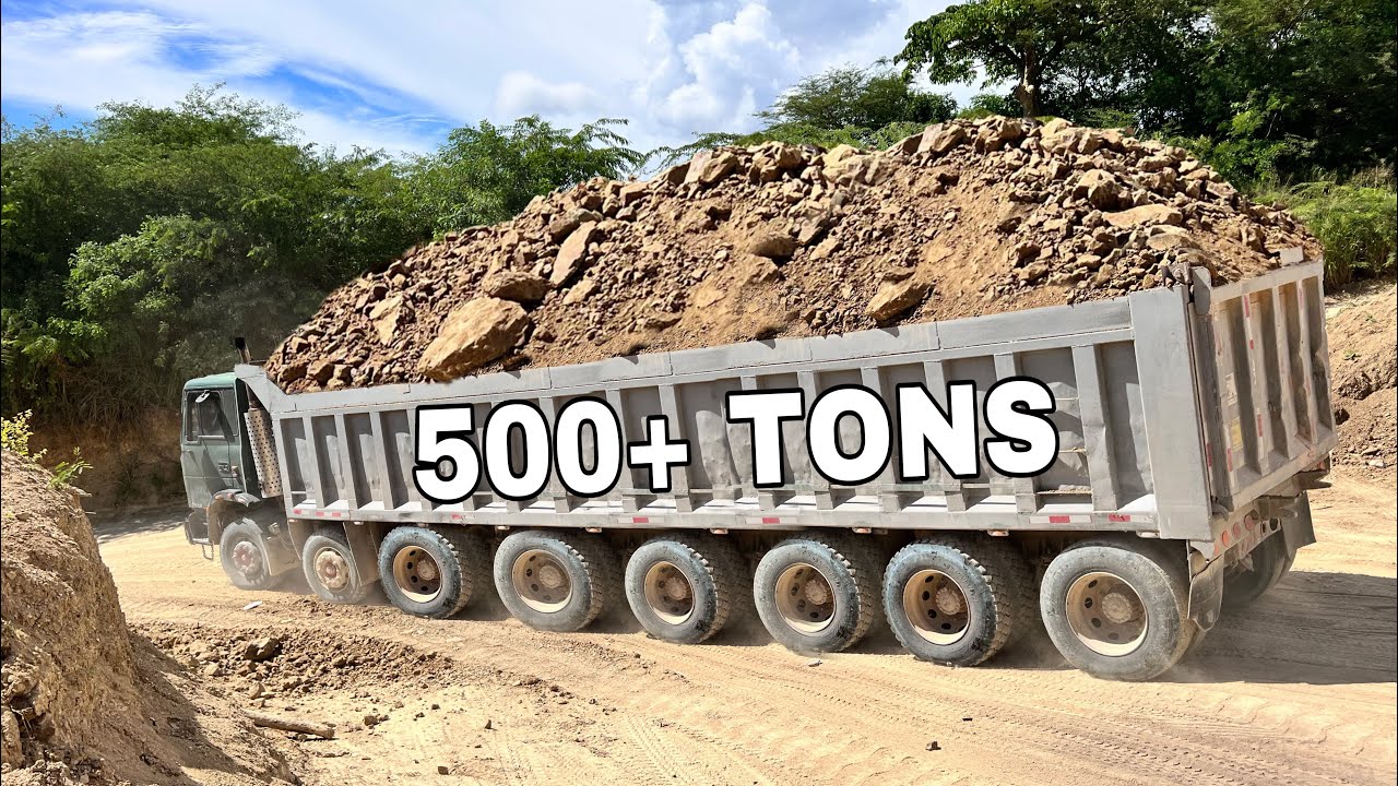 OVERLOAD TRUCKS GOING DOWN STEEP GRADE [SHALE MINING] S4•E3 #kenworth #peterbilt #truck