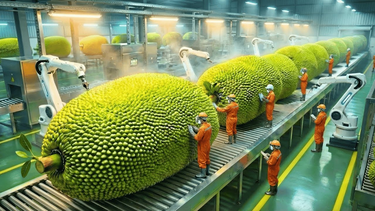 Inside a High-Tech Freeze-Dried Jackfruit Factory: Watch Jackfruit Turn Ultra-Crunchy (Full Process)