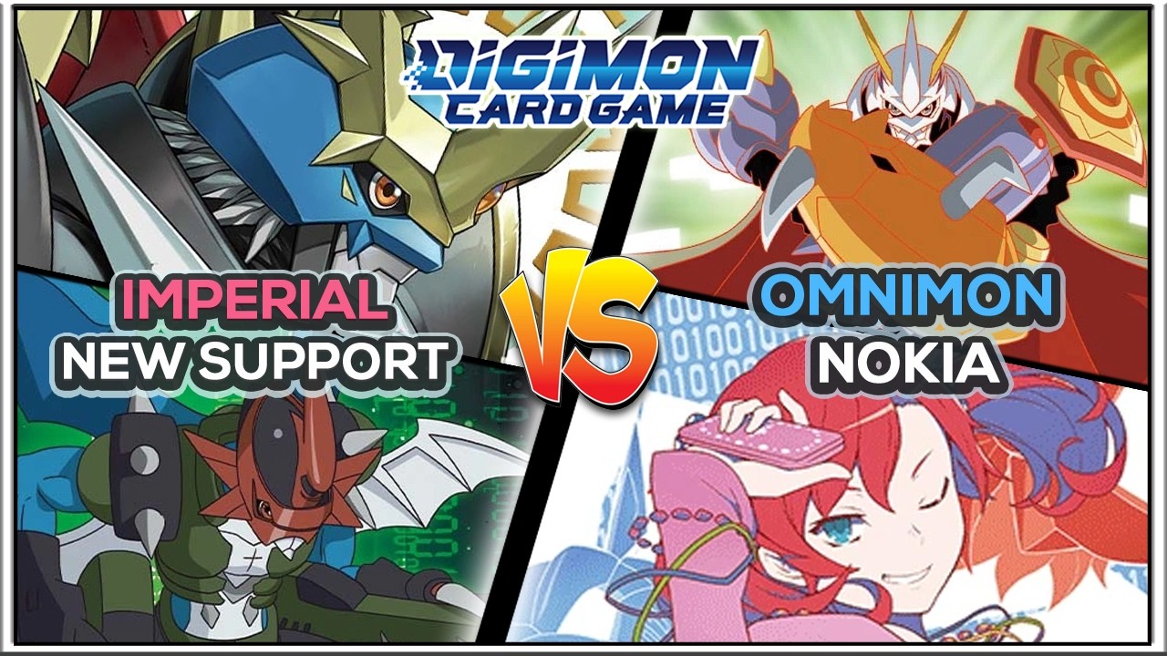 *NEW* Imperialdramon vs Omnimon &bull; AD01 Gameplay | DCGO | Digimon TCG
