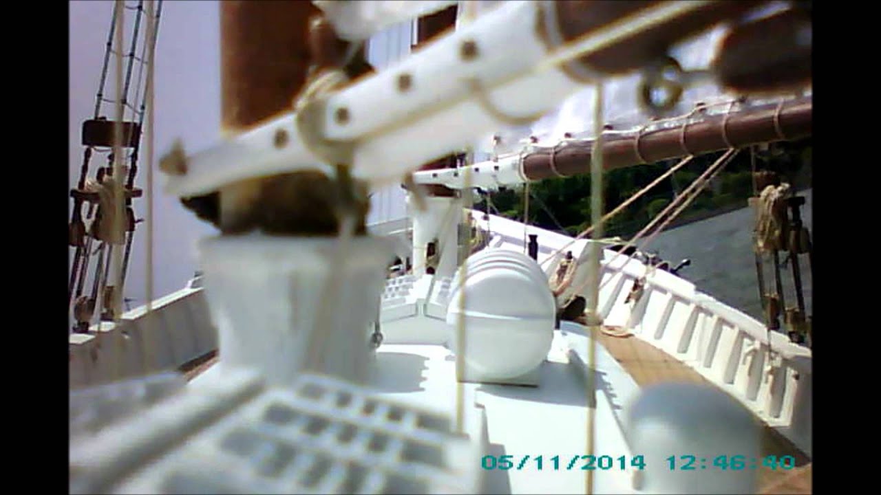 RC  Schooner ANITA  with onboard camera 808#7 (2)