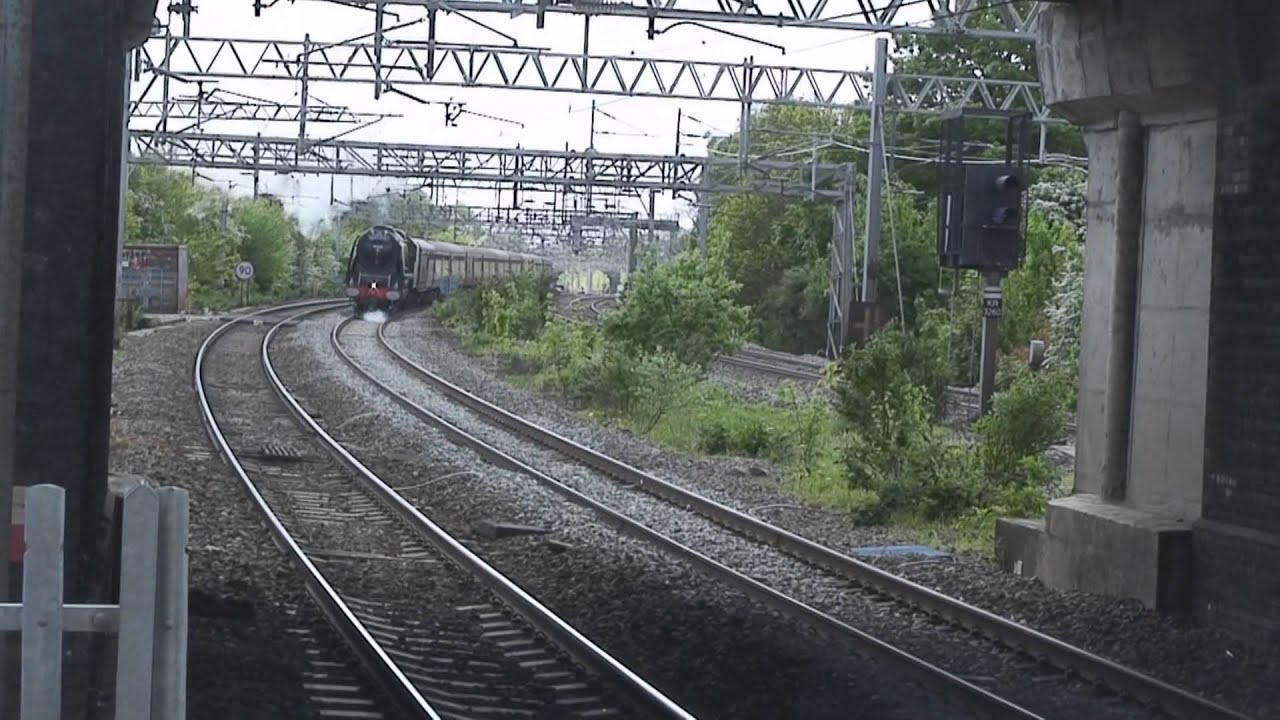 steam train at speed # 206