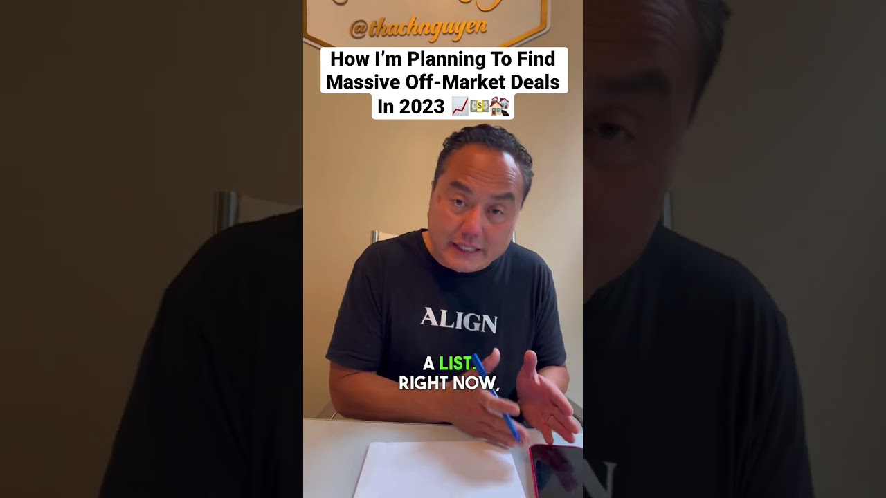 How I&rsquo;m Planning To Find Massive Off-Market Deals In 2023 #realestateinvesting #shorts