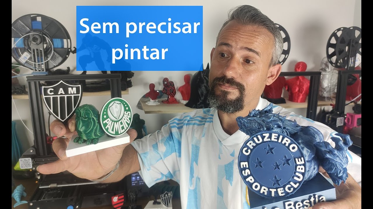 Como imprimir com 2 cores em 3d - No cura