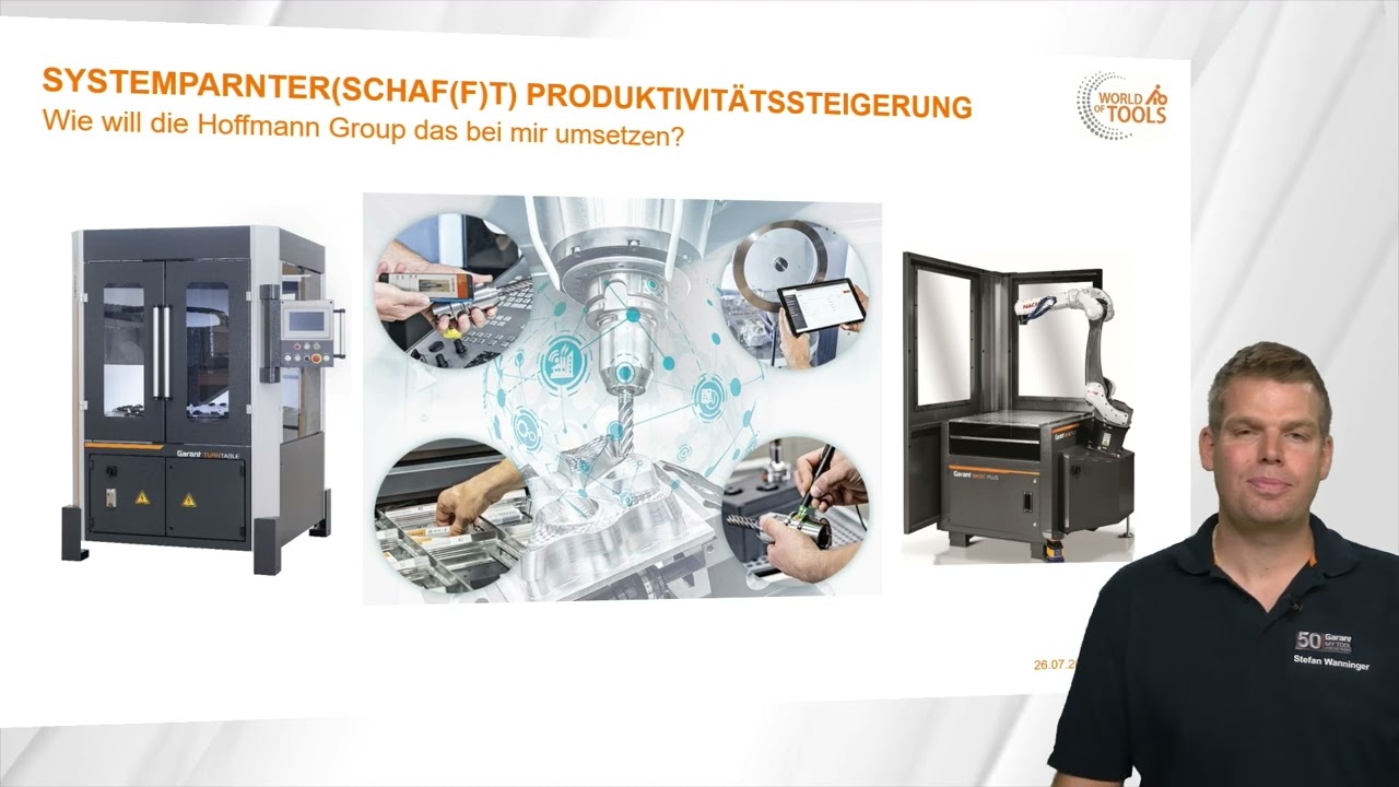 Webinar Produktivitätssteigerung durch Automatisierung und Digitalisierung der Fertigungsprozesse