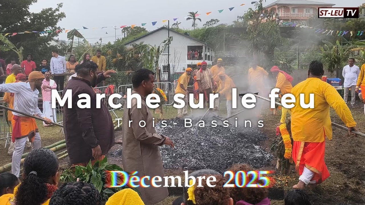 Marche sur le feu Trois Bassins   2025