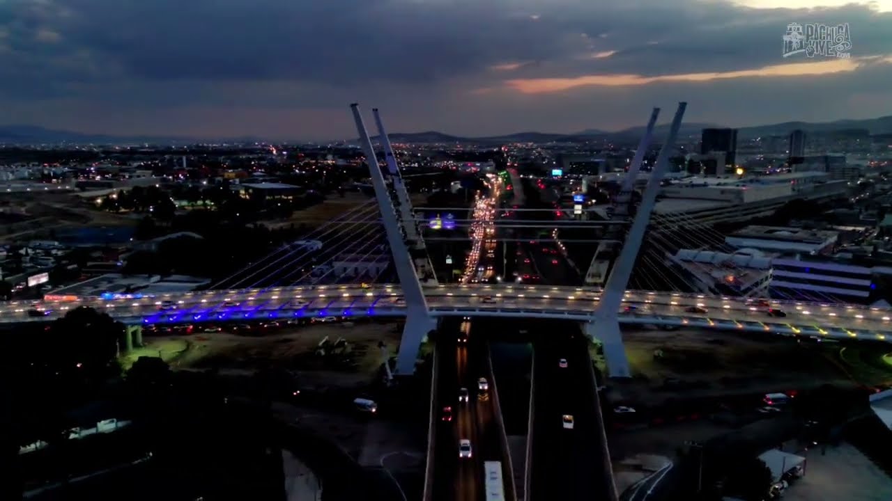 #DesdeElAire: Así es el Puente Atirantado de Pachuca