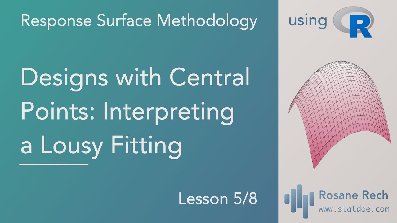 RSM 05 Designs with Central Points - Interpreting a significant lack-of-fit