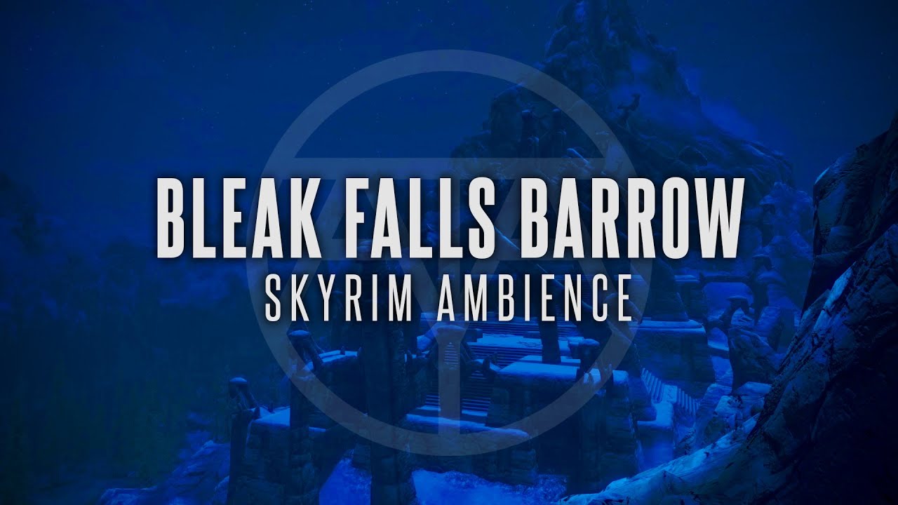 Mountaintop Winds In Bleak Falls Barrow | Skyrim Ambience | For Sleep, Study & Relaxation
